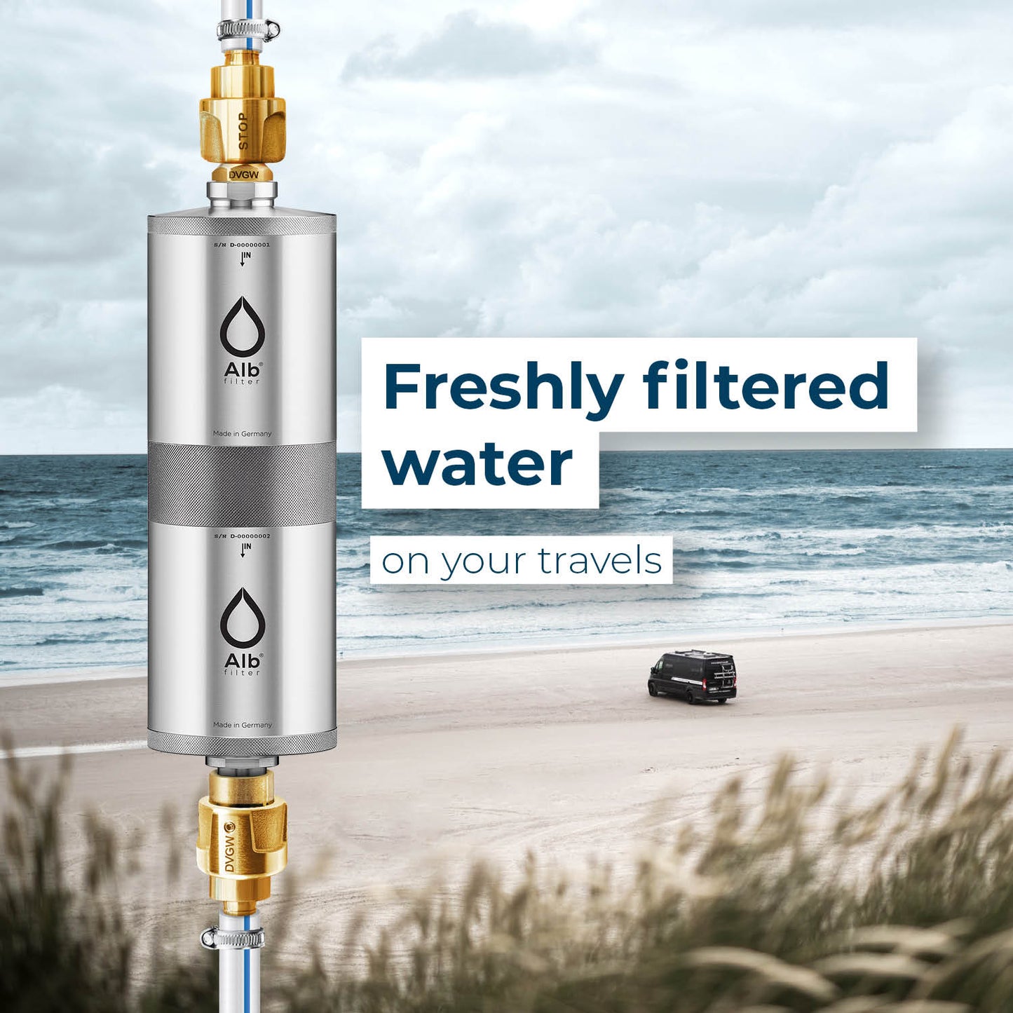 Alb Filter® Travel Fusion Active and Nano Drinking Water Filter | Fixed Instillation
