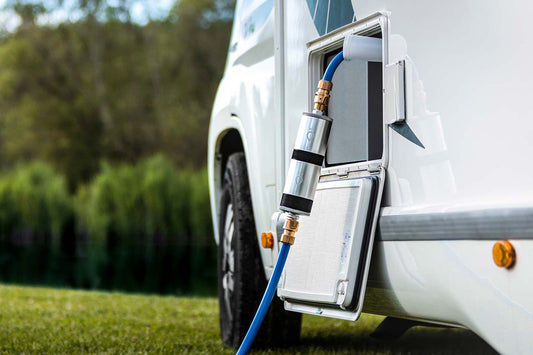Water purification in a an RV, caravan or camper